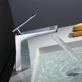 Fossa Royal Basin Taps with Single Lever Basin Mixer Faucet Chrome Finish (Deck Mount Installation Type) - Fossa Home